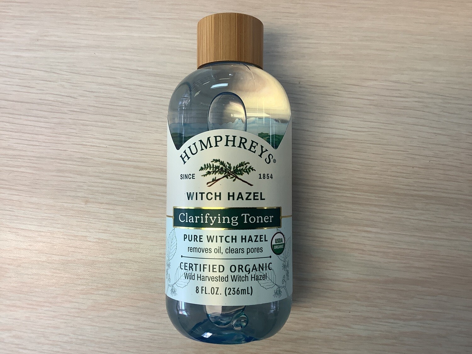 HUMPHREYS TONER WITCH HAZEL ORGANIC 8 OZ