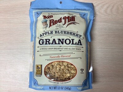 BOBS RED MILL GRANOLA APPLE BLUEBERRY NO FAT 12 OZ