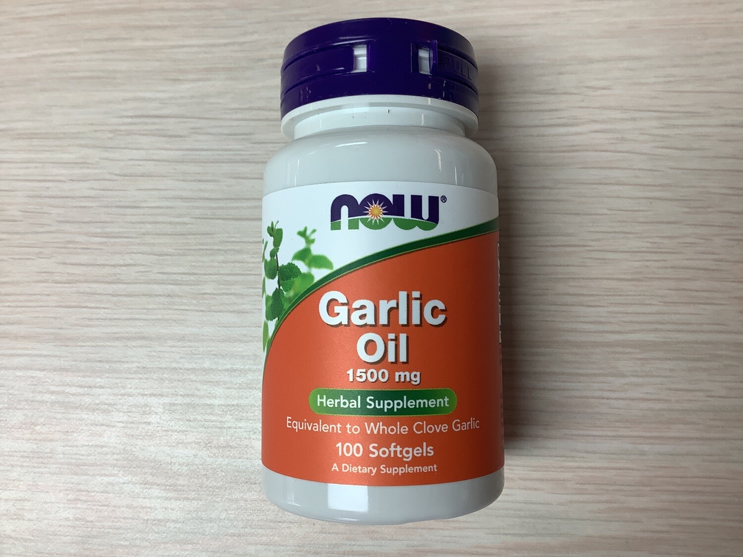 NOW GARLIC OIL 1500mg  100 SGELS