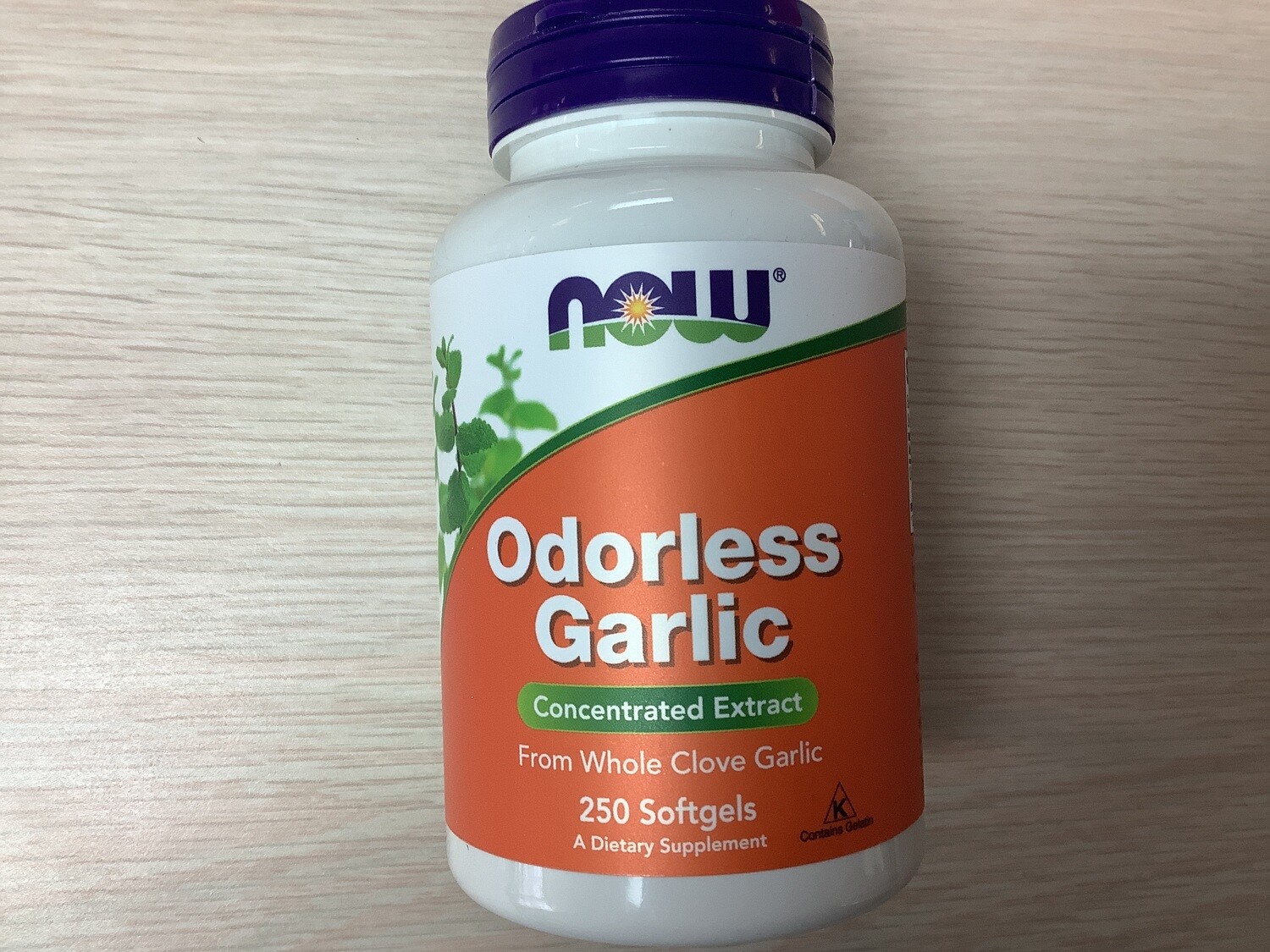 NOW ODORLESS GARLIC ORIGINAL 250 SGELS
