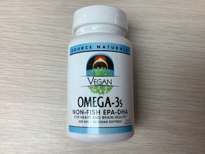 SOURCE NATURALS Vegan Omega-3s EPA-DHA 300 mg 30 softgel vegi