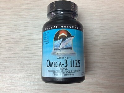SOURCE NATURALS Arctic Pure Omega-3 1125 Fish Oil 1125 mg 30 softgel