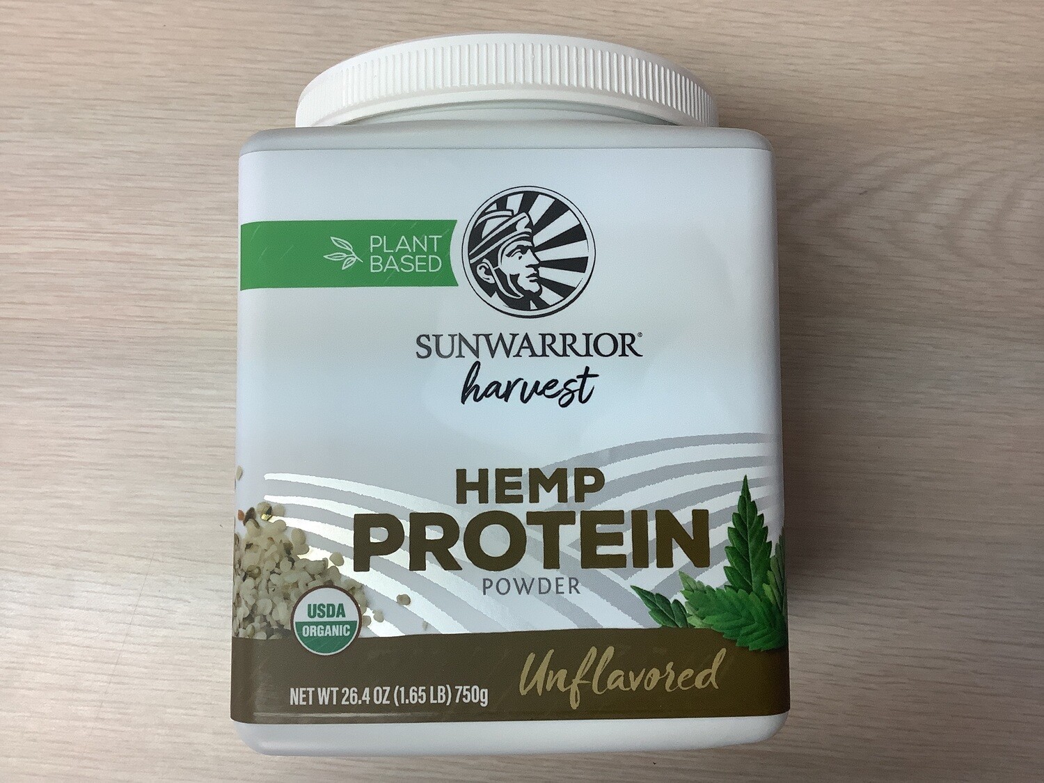 SUNWARRIOR HARVEST HEMP PROTEIN POWDER UNFLAVORED 750 GM