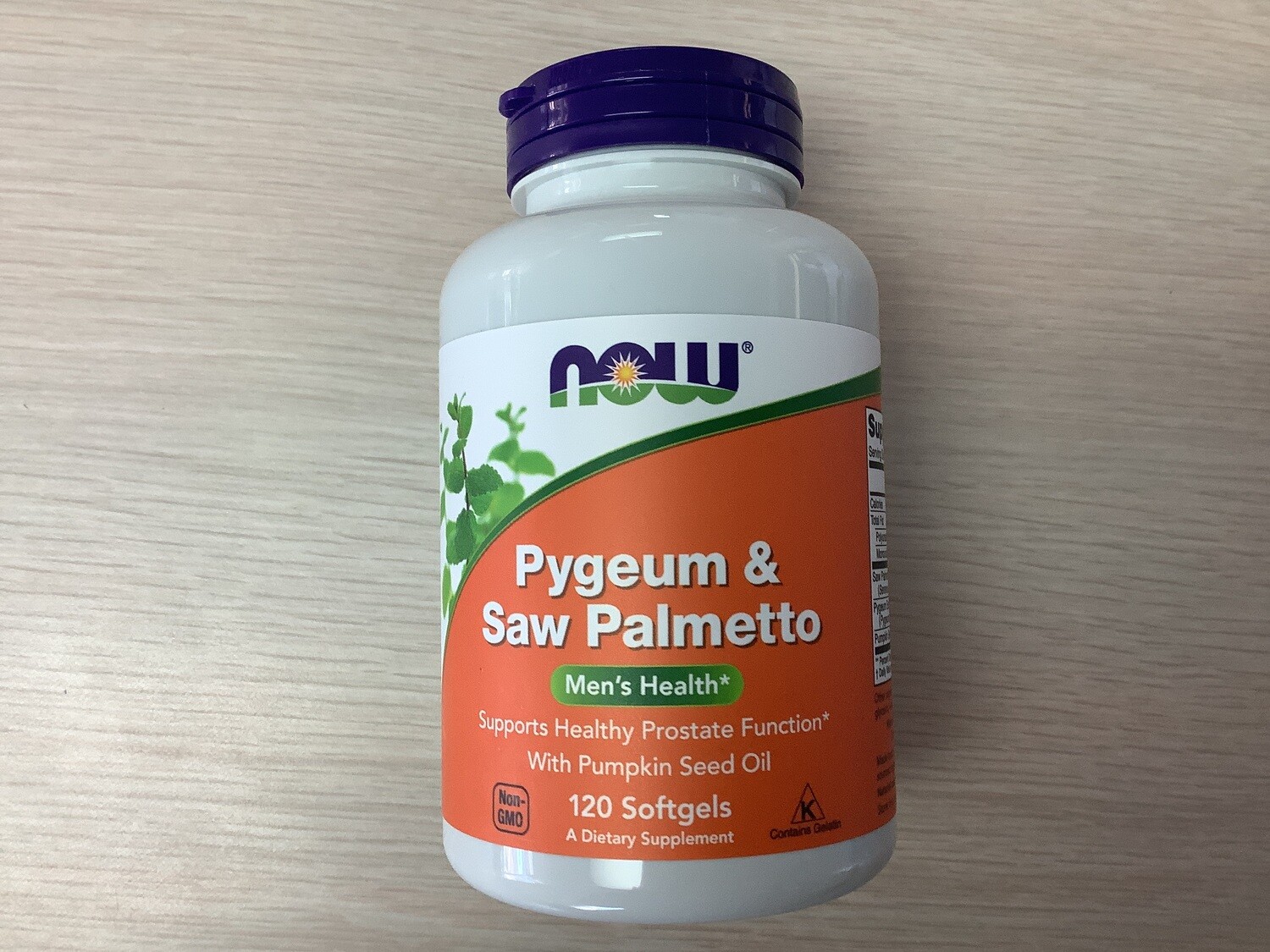 NOW PYGEUM &amp; SAW PALMETTO 120 SOFTGELS