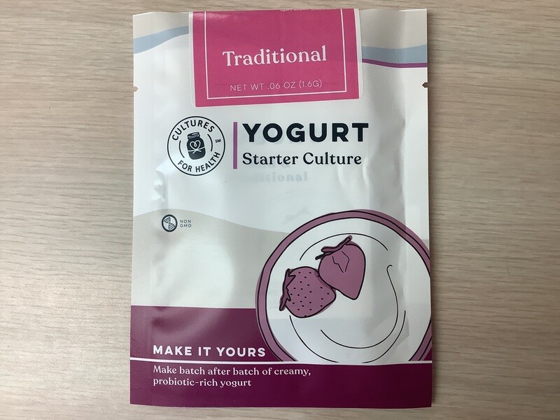 CULTURES FOR HEALTH YOGURT STARTER CULTURE TRADITIONAL .06 OZ