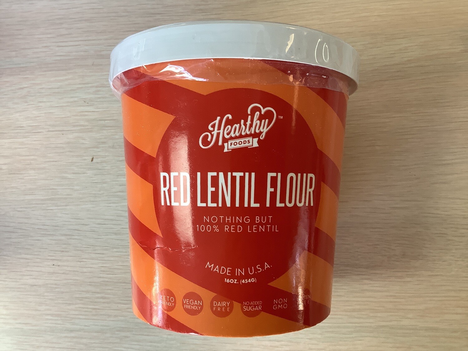 HEARTHY FOODS RED LENTIL FLOUR 16 Oz