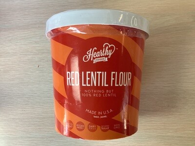 HEARTHY FOODS RED LENTIL FLOUR 16 Oz