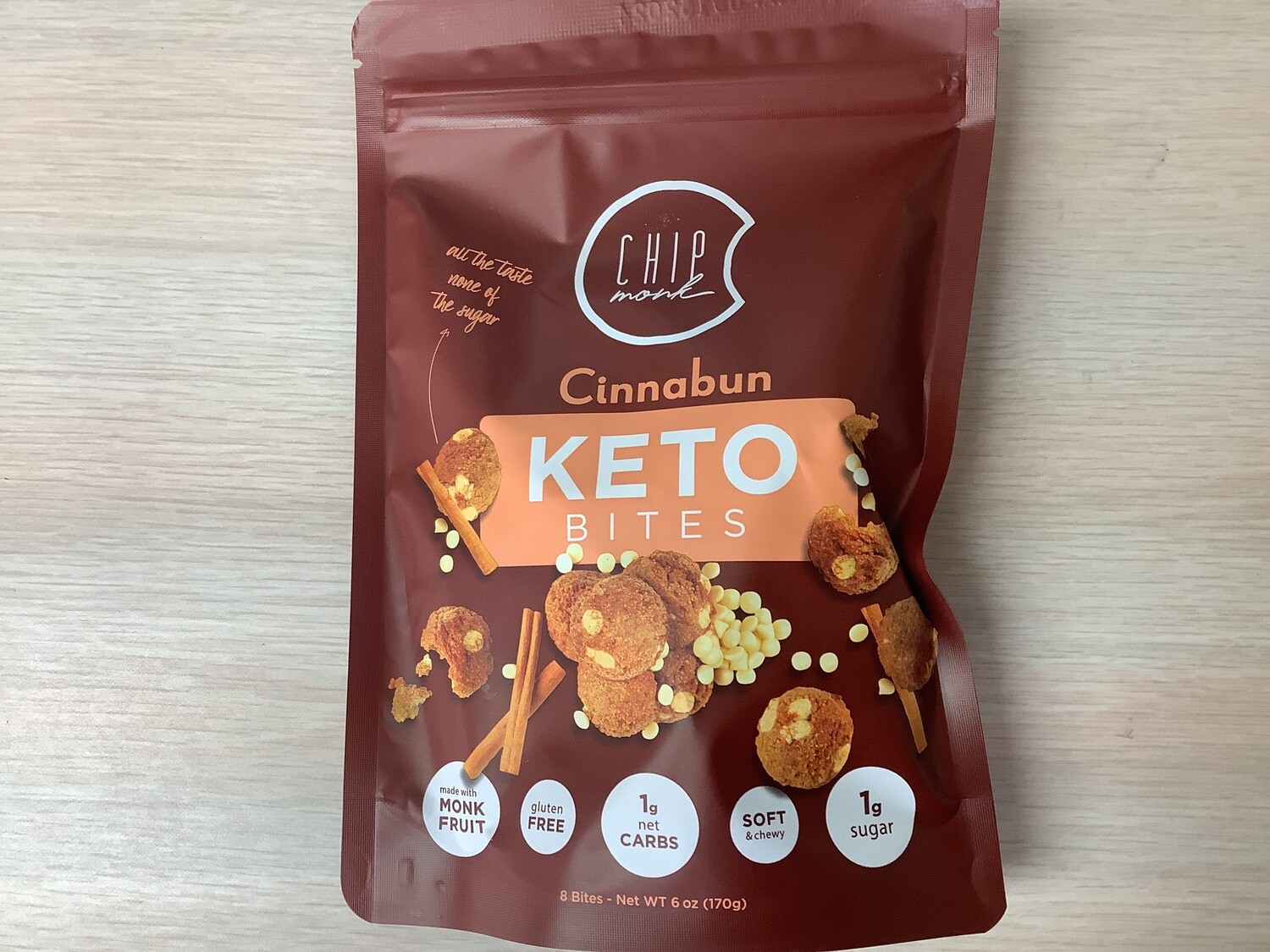 CHIPMONK CINNABUN KETO BITES COOKIES 6 oz