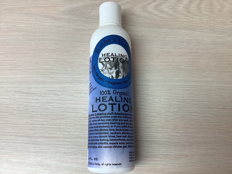 KATHYS FAMILY HEALING LOTION ORGANIC 8oz