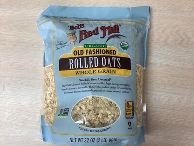 BOBS OATS ROLLED OLD FASHIONED ORGANIC 32 OZ