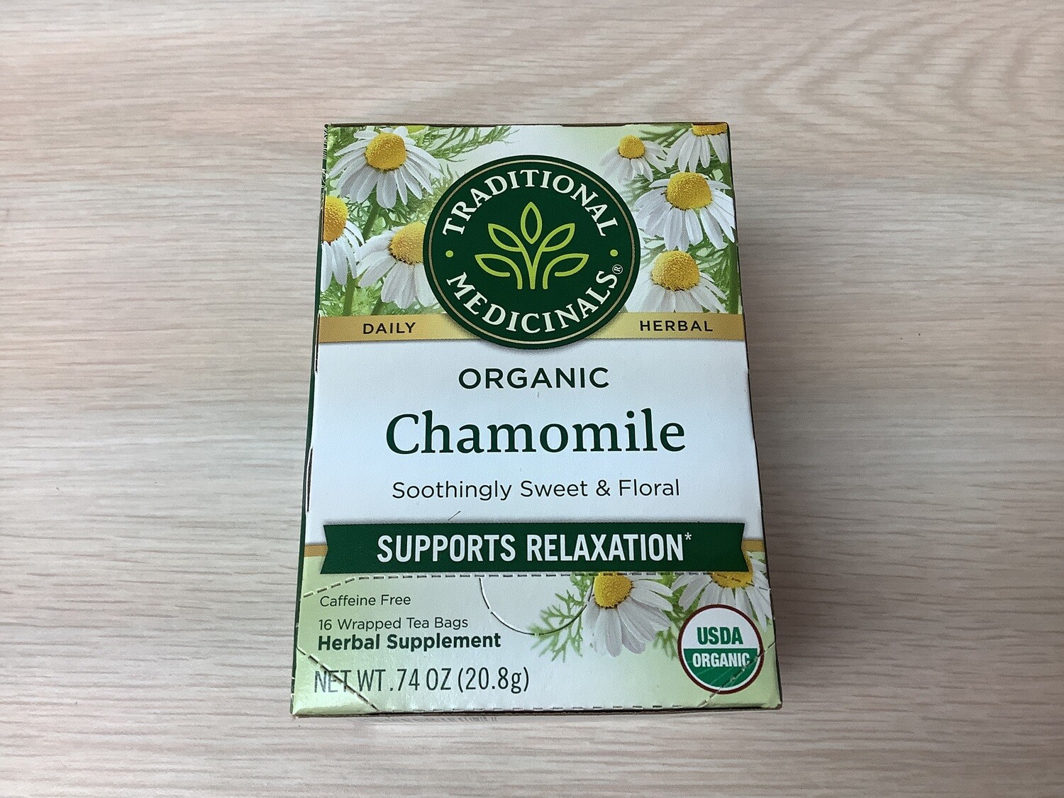 TRADITIONAL MEDICINALS TEA CHAMOMILE ORGANIC 16 BAG