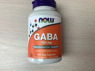 NOW GABA 750mg 100 VCAPS