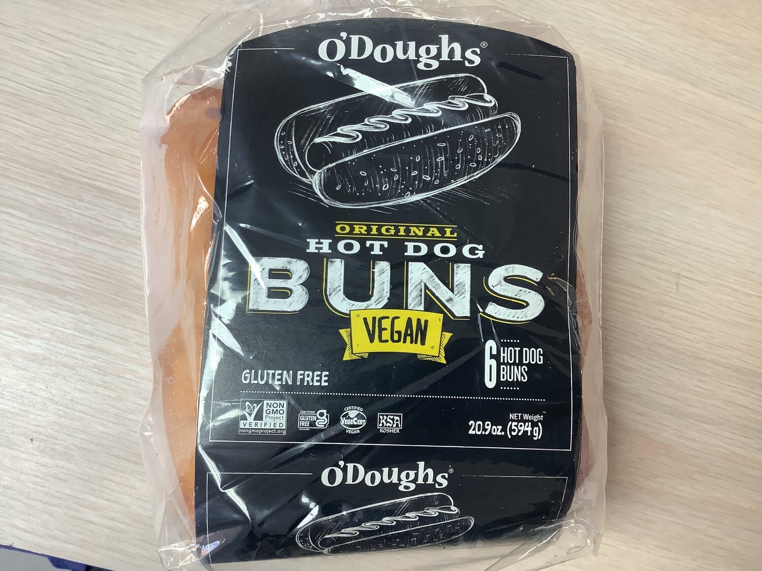ODOUGHS HOT DOG BUNS GLUTEN FREE ORIGINAL 21.20 OZ
