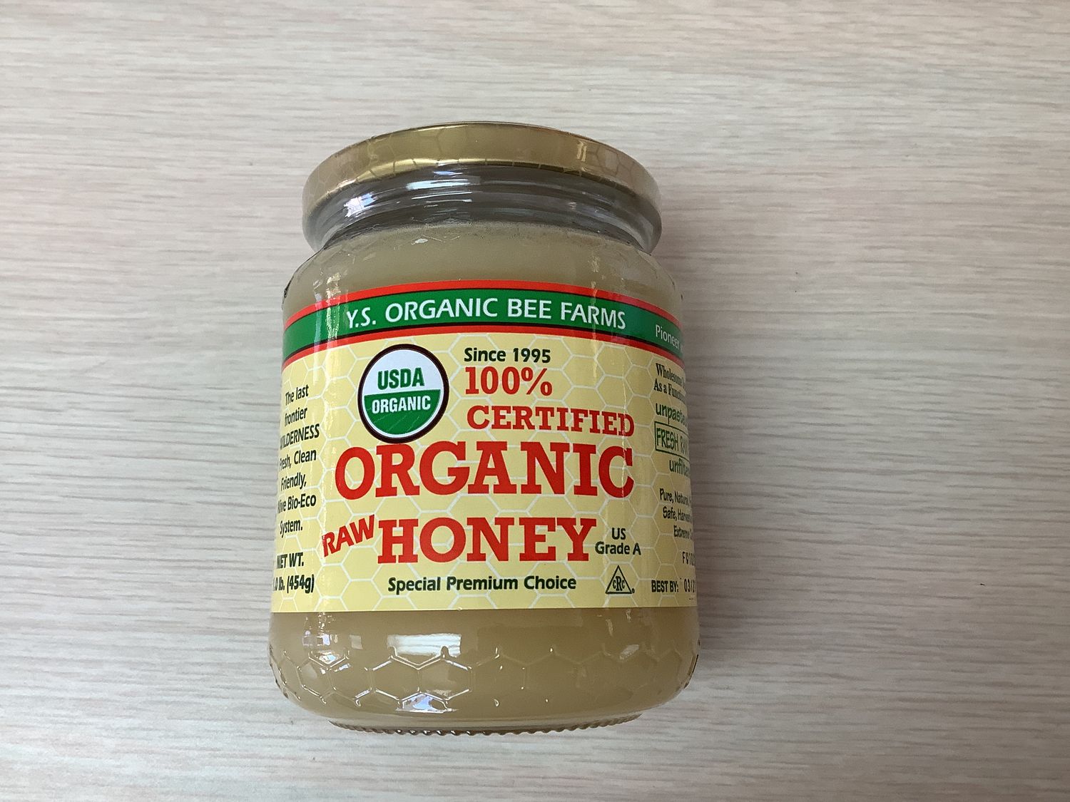 YS ECO BEE FARMS Certified Organic Honey 16.0 oz