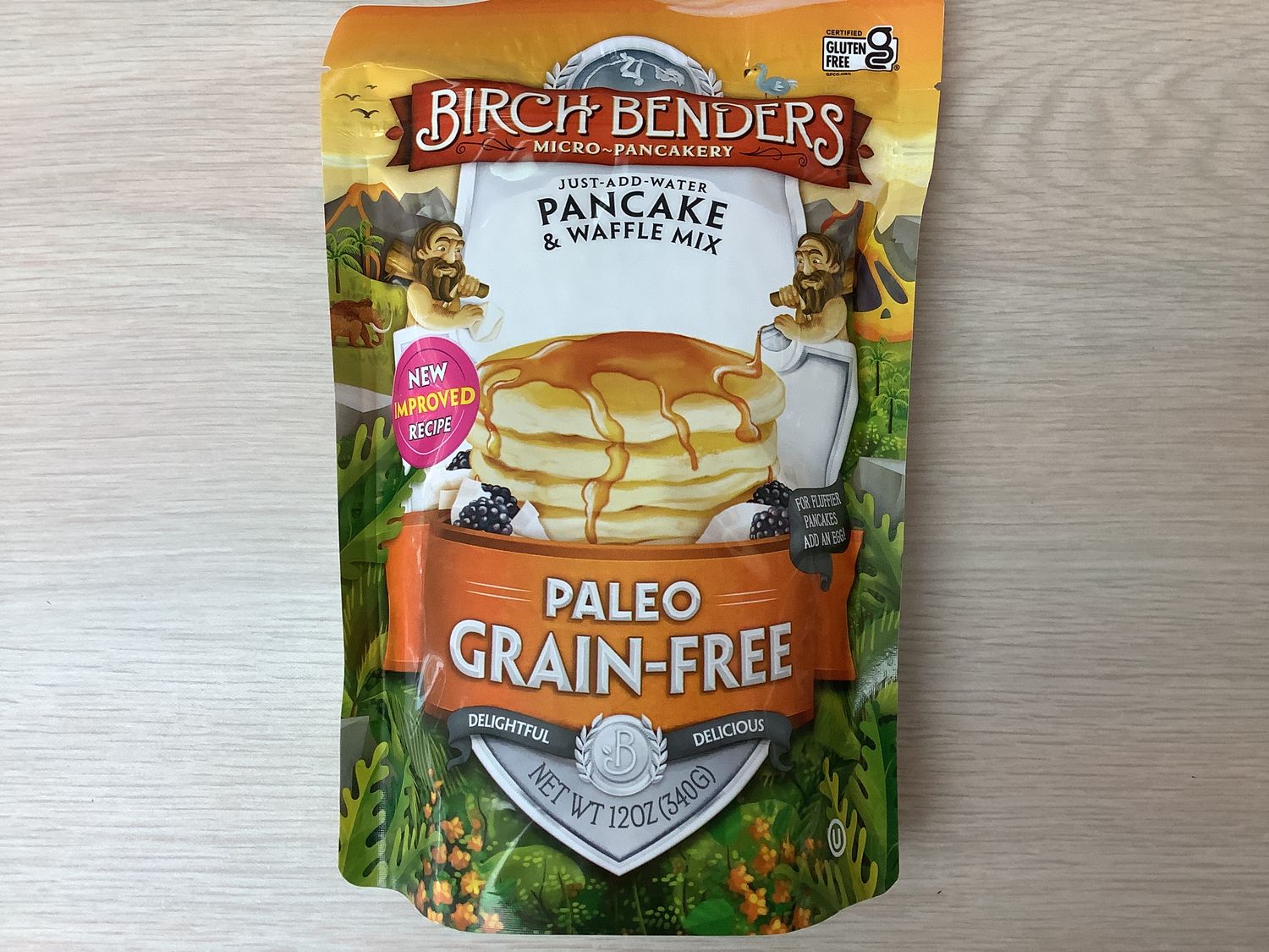 BIRCH BENDERS MIX PANCAKE WAFFLE PALEO ADD WATER 12 OZ