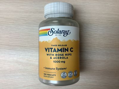 SOLARAY VITAMIN C W/ ROSEHIPS ACEROLA 1000 mg 100 veg caps