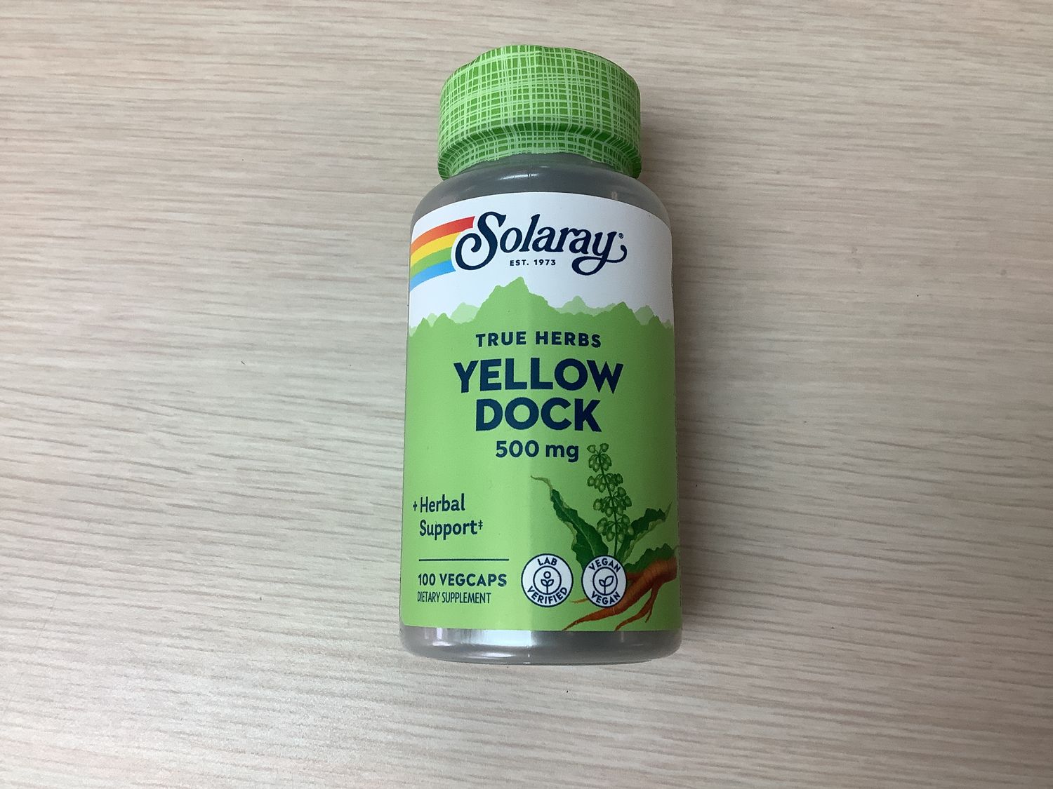 SOLARAY Yellow Dock Root 100 ct