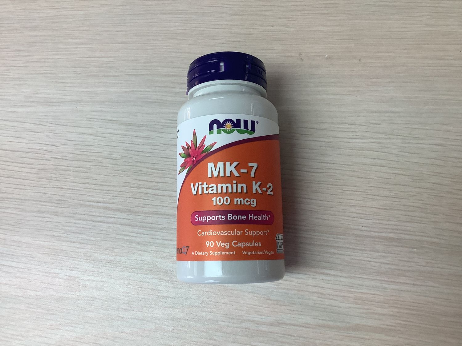 NOW MK7 VITAMIN K2 100 MCG 90 VEG CAPS (IN-STORE ONLY)