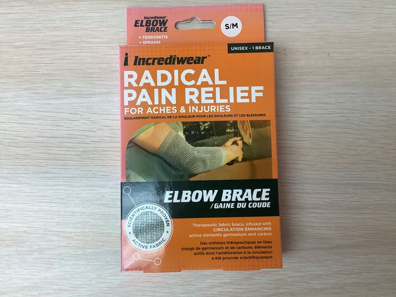 INCREDIWEAR RADICAL PAIN RELIEF ELBOW BRACE S/M