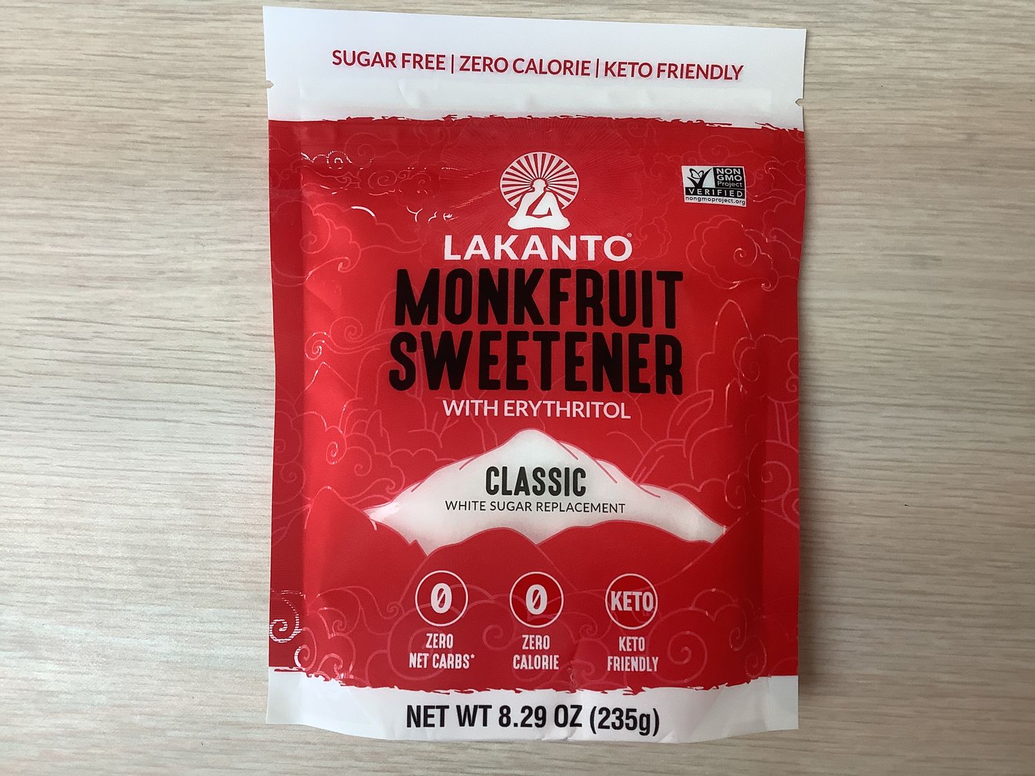 LAKANTO SWEETENER POUCH CLASSIC MONK FRUIT 8.29 OZ