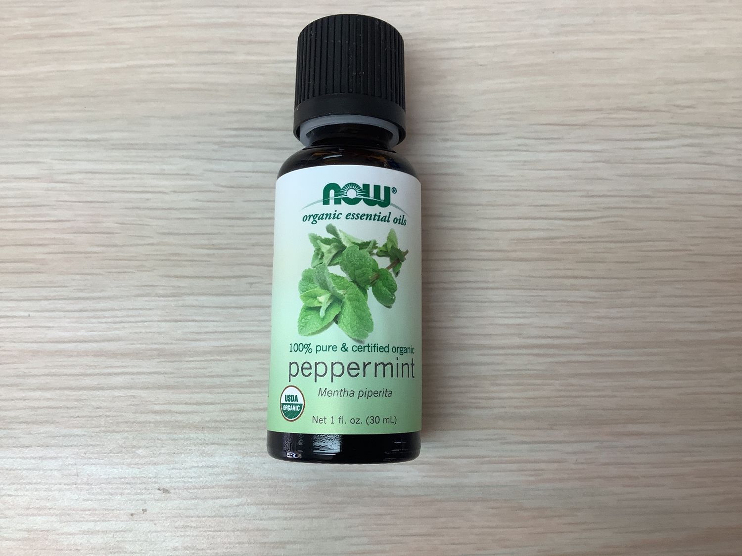 NOW ORGANIC PEPPERMINT ESSENTIAL OIL 1 OZ