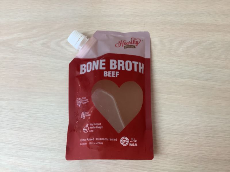 HEARTHY BEEF BONE BROTH NON-GMO 16 fl oz