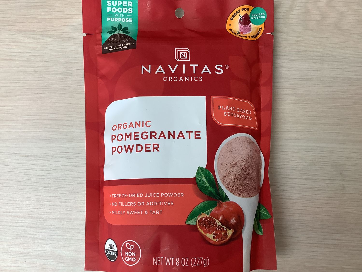 NAVITAS Organic Pomegrante Powder 8 oz