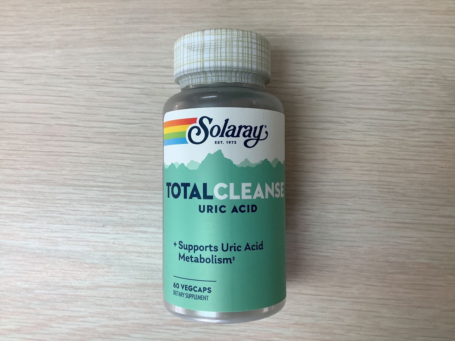 SOLARAY Total Cleanse Uric Acid, Veg Cap 60ct