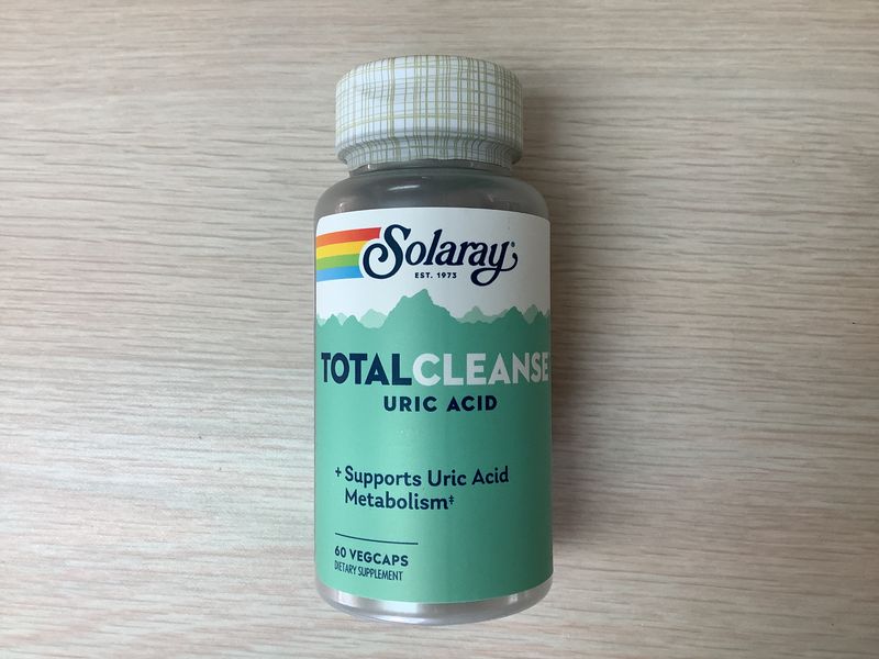 SOLARAY Total Cleanse Uric Acid, Veg Cap 60ct