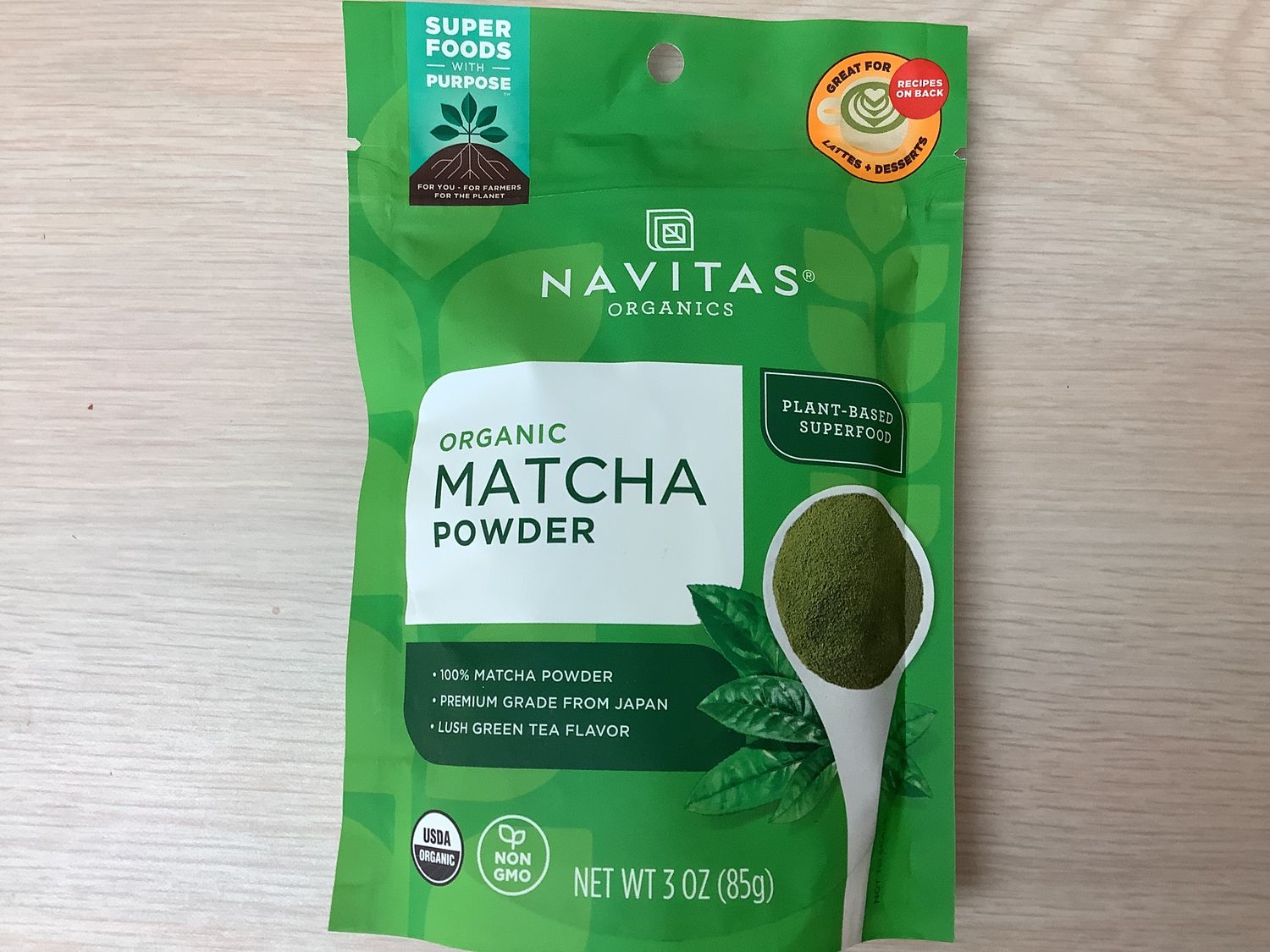 NAVITAS Organic Matcha Powder 3 oz