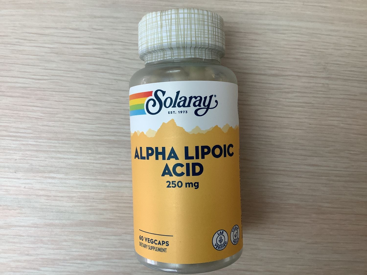 SOLARAY Alpha Lipoic Acid, Veg Cap 250mg 60ct