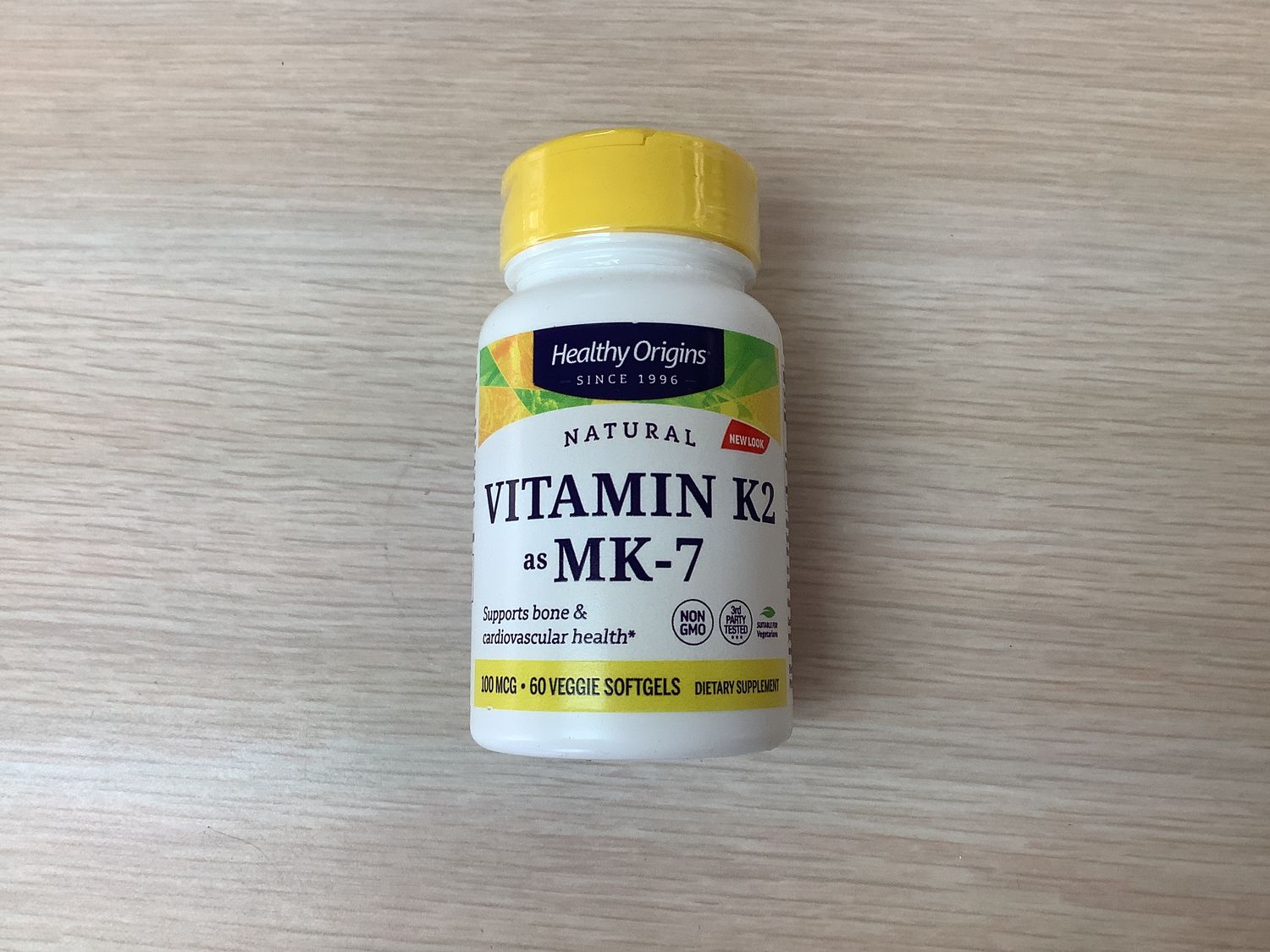 HEALTHY ORIGINS Vitamin K2 as MK7 100mcg 60 vgc
