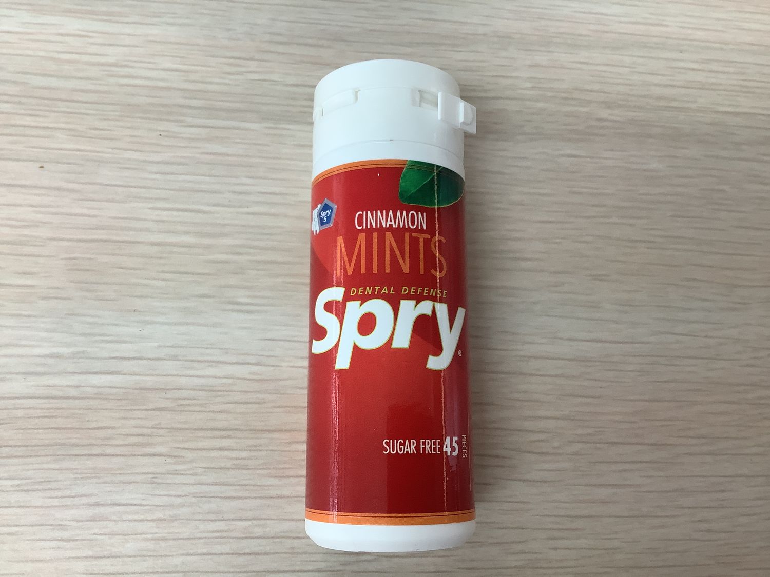 SPRY Mints Cinnamon with 100% Xylitol 45 mints