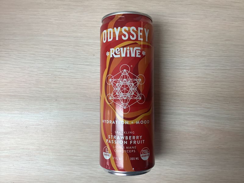 Odyssey Elixir Bev Revive Sparkling Hydration Strawberry Passion Fruit - 12FO