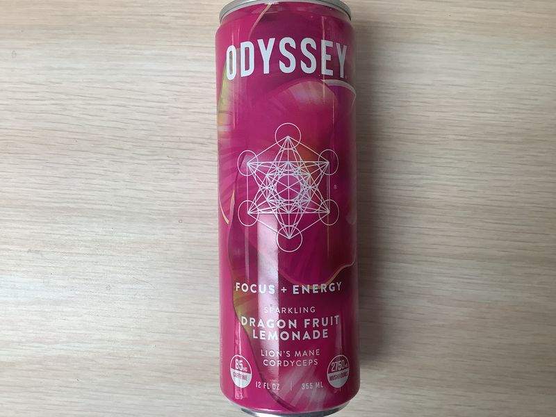 Odyssey Elixir Bev Sparkling Energy Dragonfruit Lemonade - 12FO