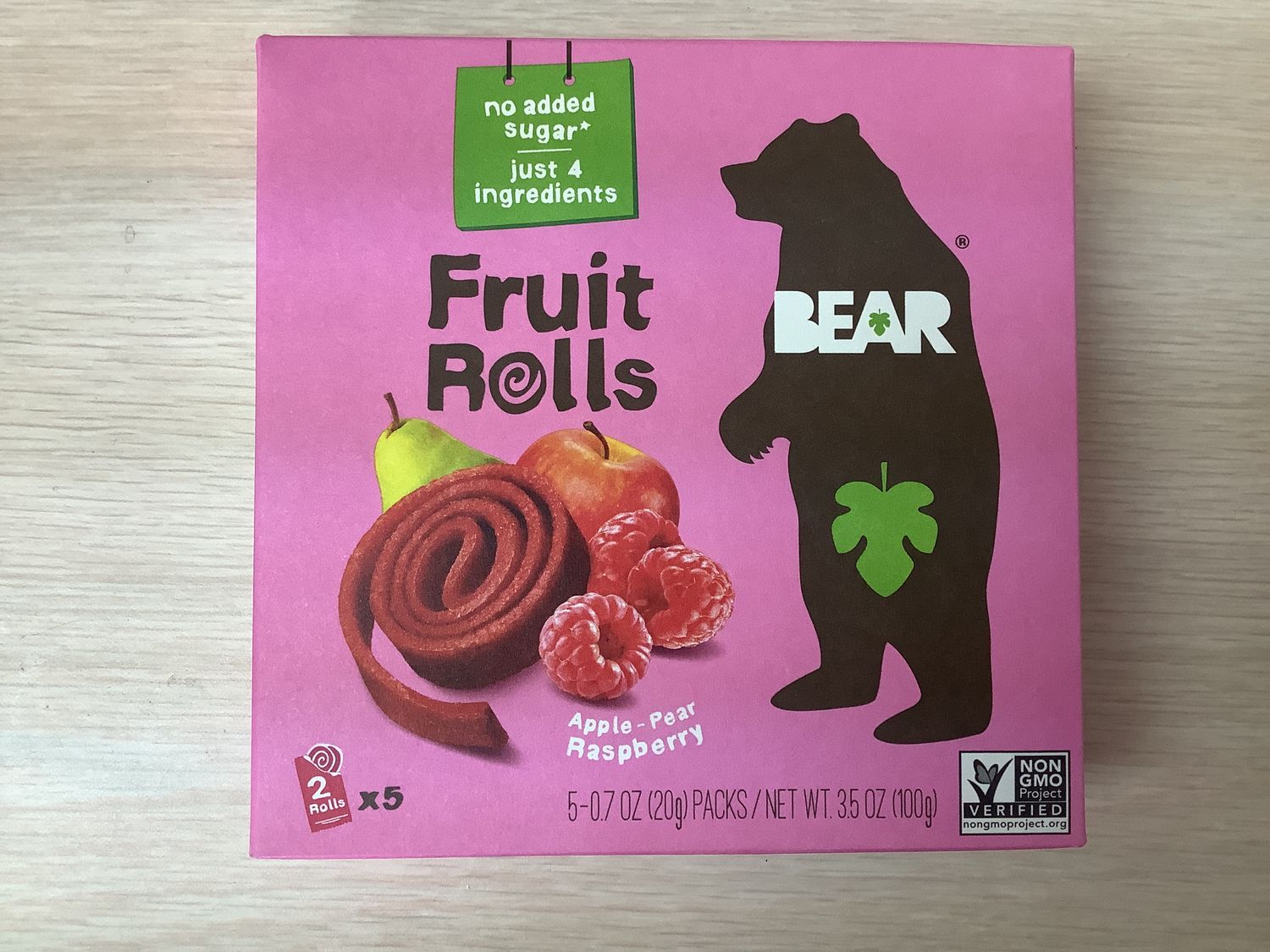 Bear Yoyo Fruit Roll Raspberry Multipack - 3.5OZ