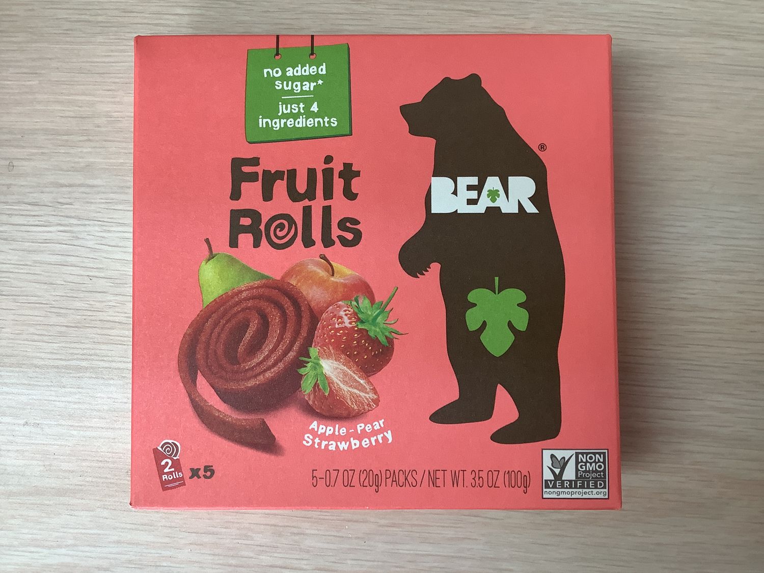 Bear Yoyo Fruit Roll Strawberry Multipack - 3.5OZ