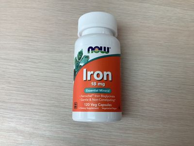 NOW IRON 18MG FERROCHEL(R) 120 VCAPS