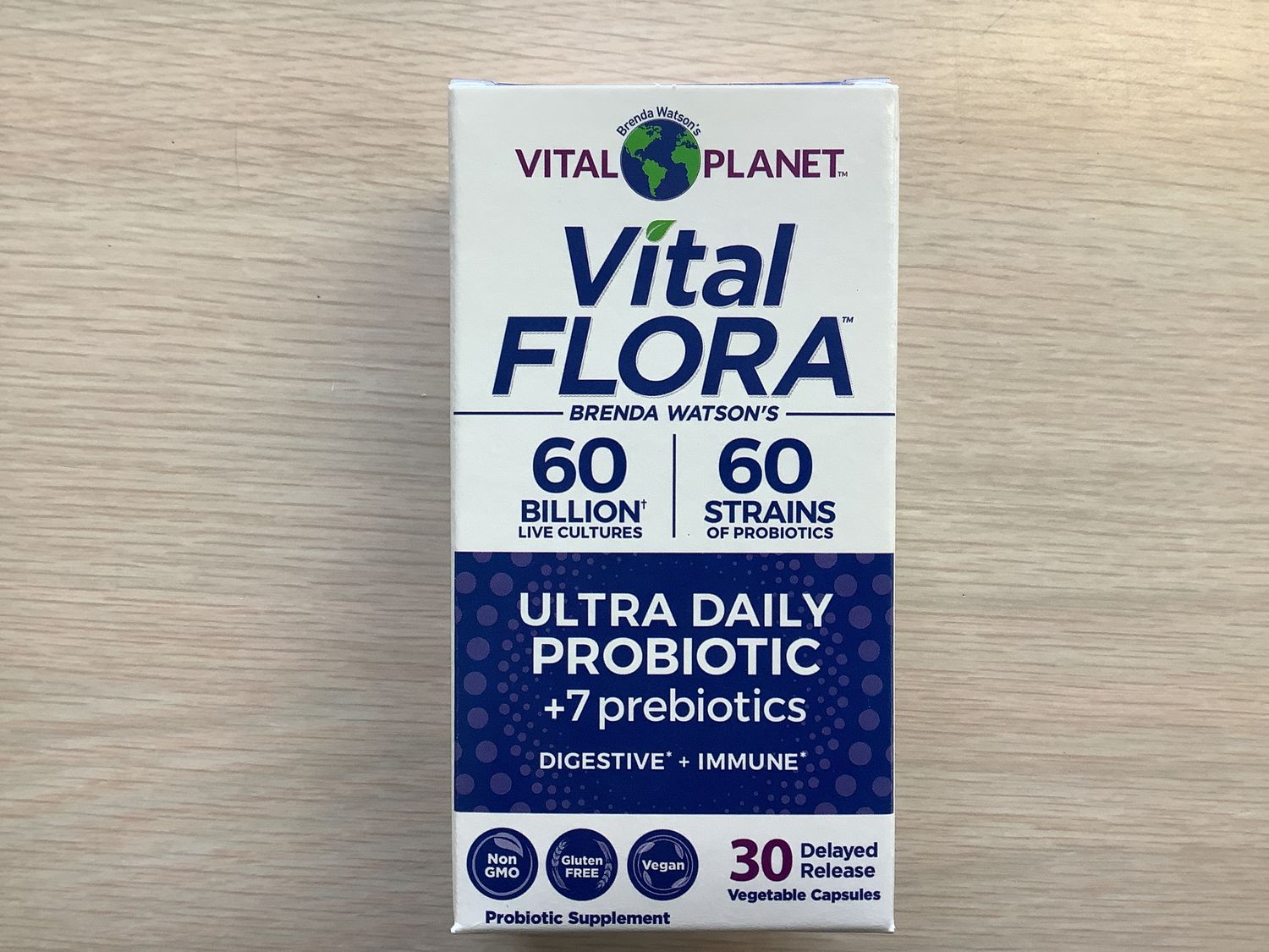 VITAL PLANET VITAL FLORA ULTRA DAILY PROBIOTIC 60 BILLION/60 STRAINS 30 caps REFRIGERATED