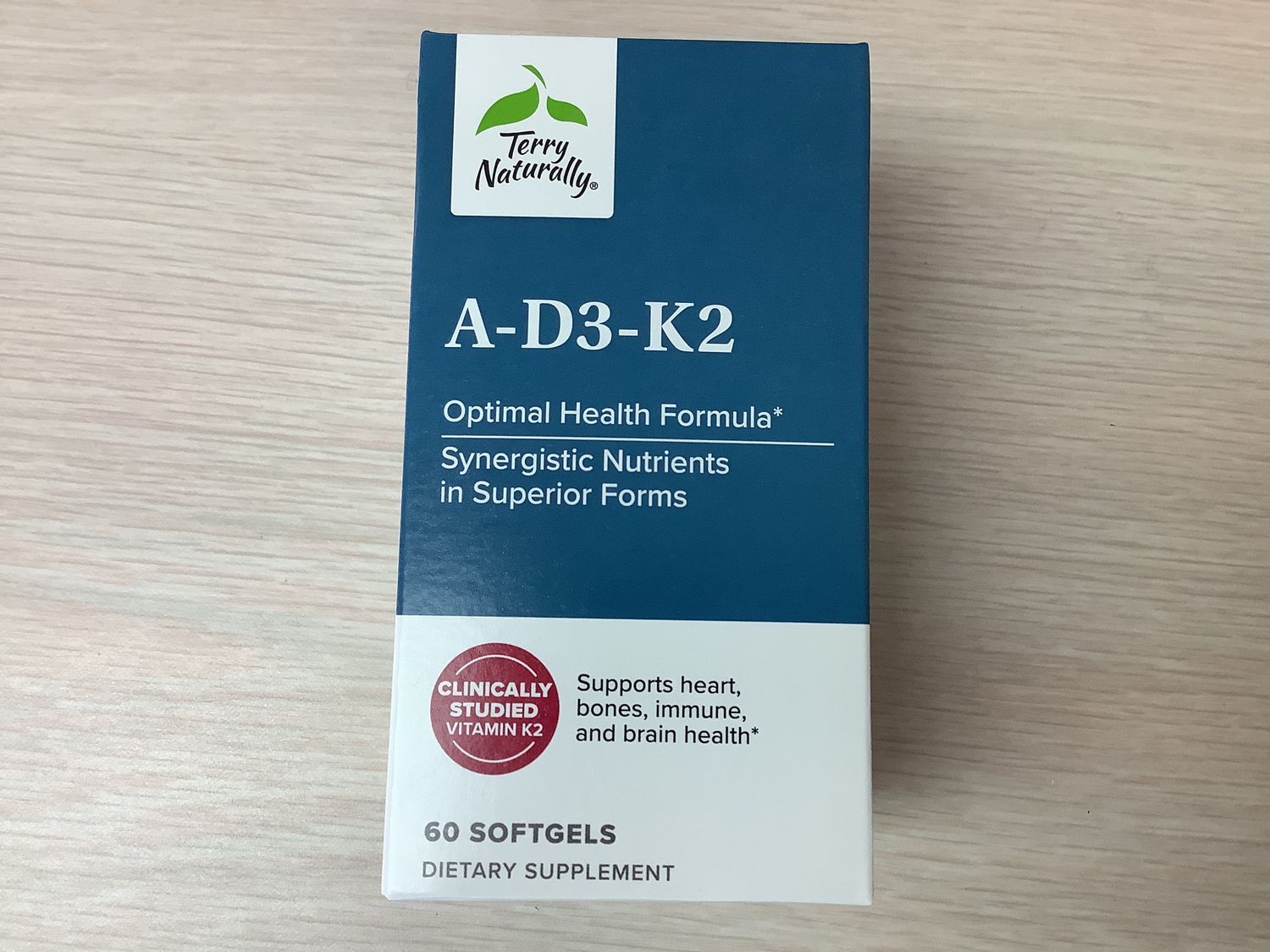 TERRY NATURALLY A-D3-K2 5000 IU / 5000 IU / 900 mcg 60 softgels