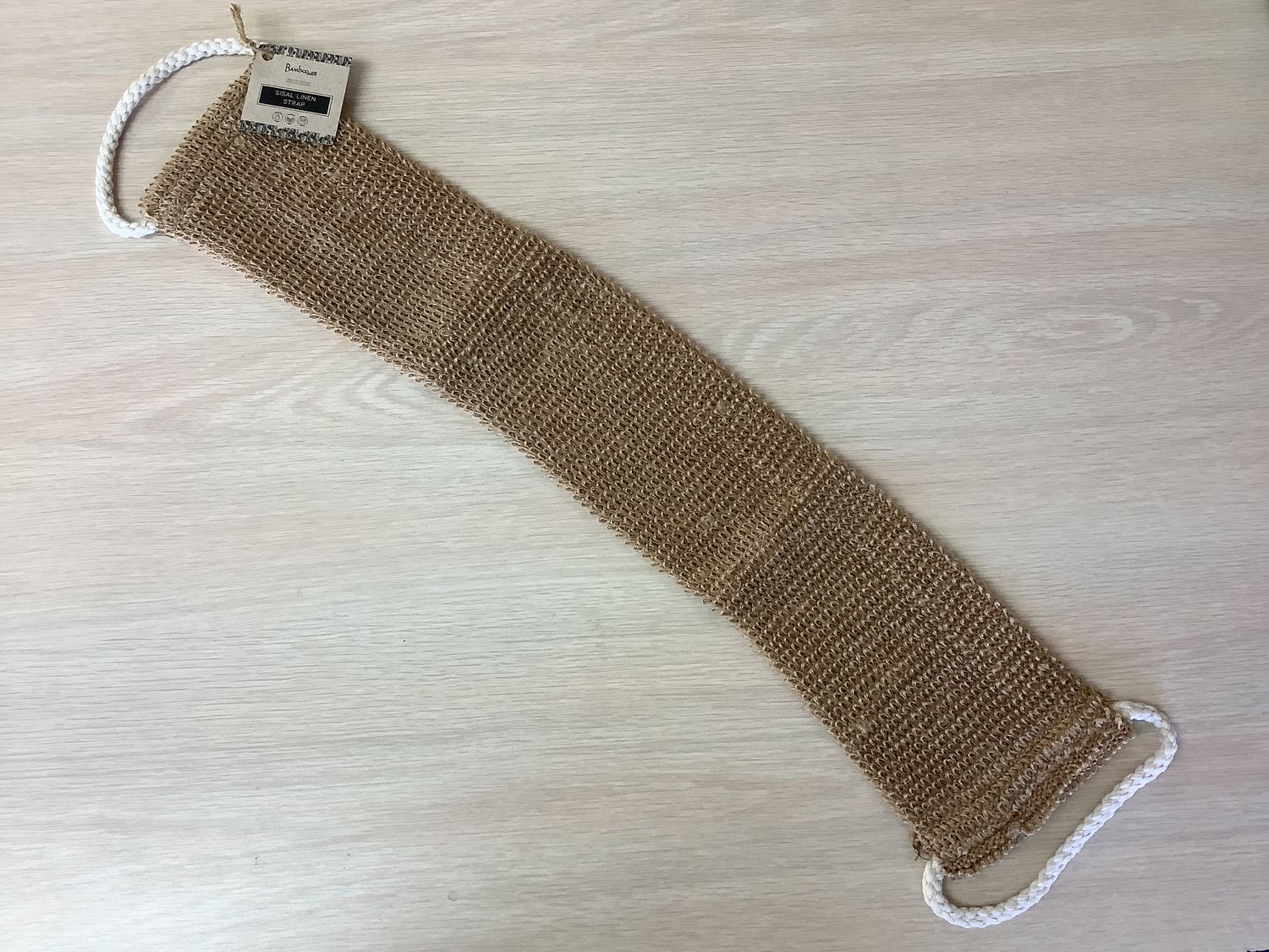 BAMBOO SWITCH Sisal Linen Back Exfoliating Strap | Wellness Bestseller