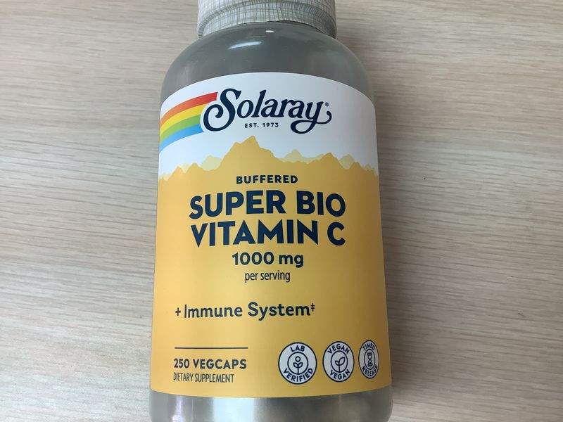 SOLARAY Super Bio C Buffered Vegan, Veg Cap 1000mg 250ct