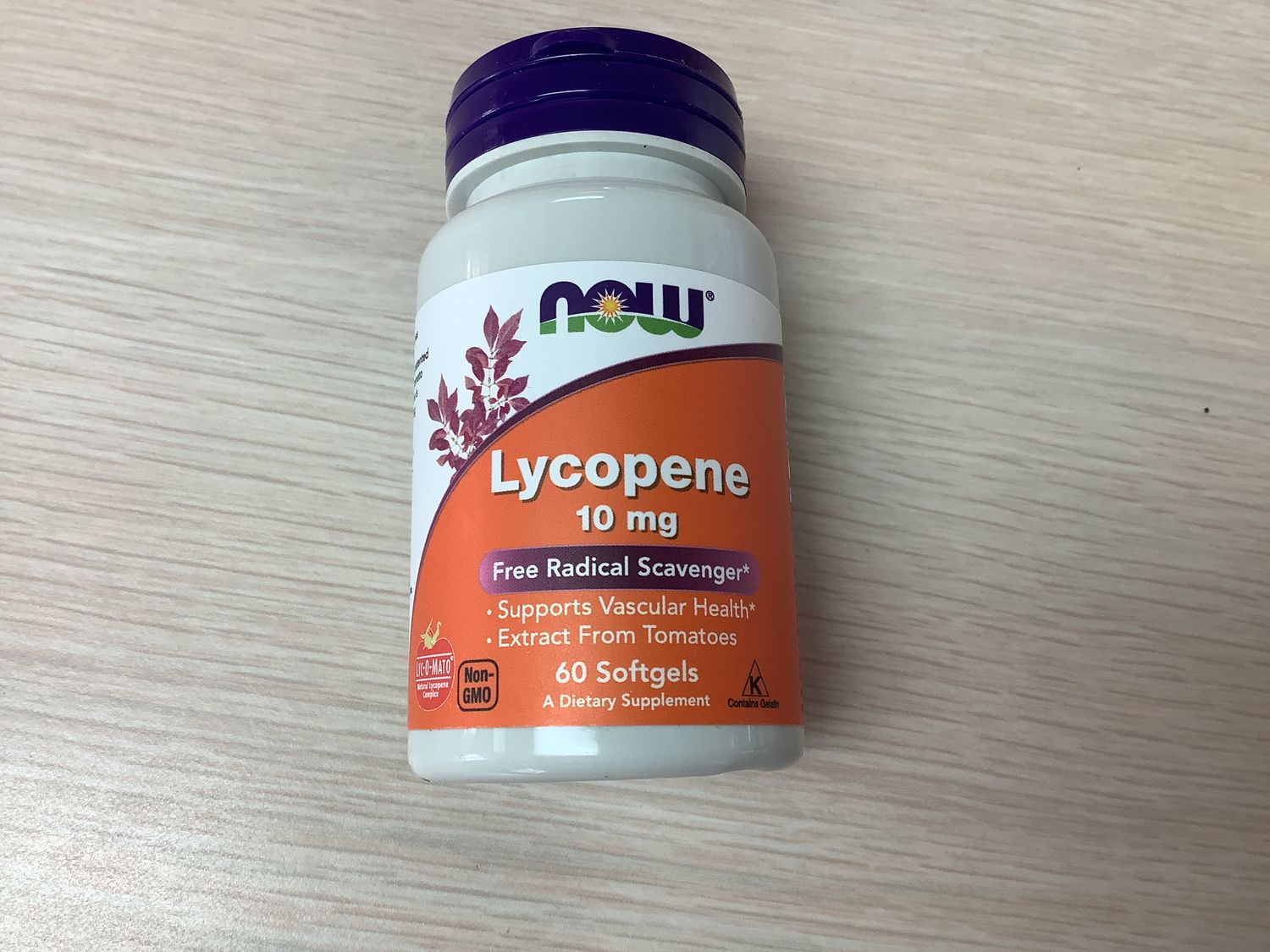 NOW LYCOPENE 10mg 60 SGELS