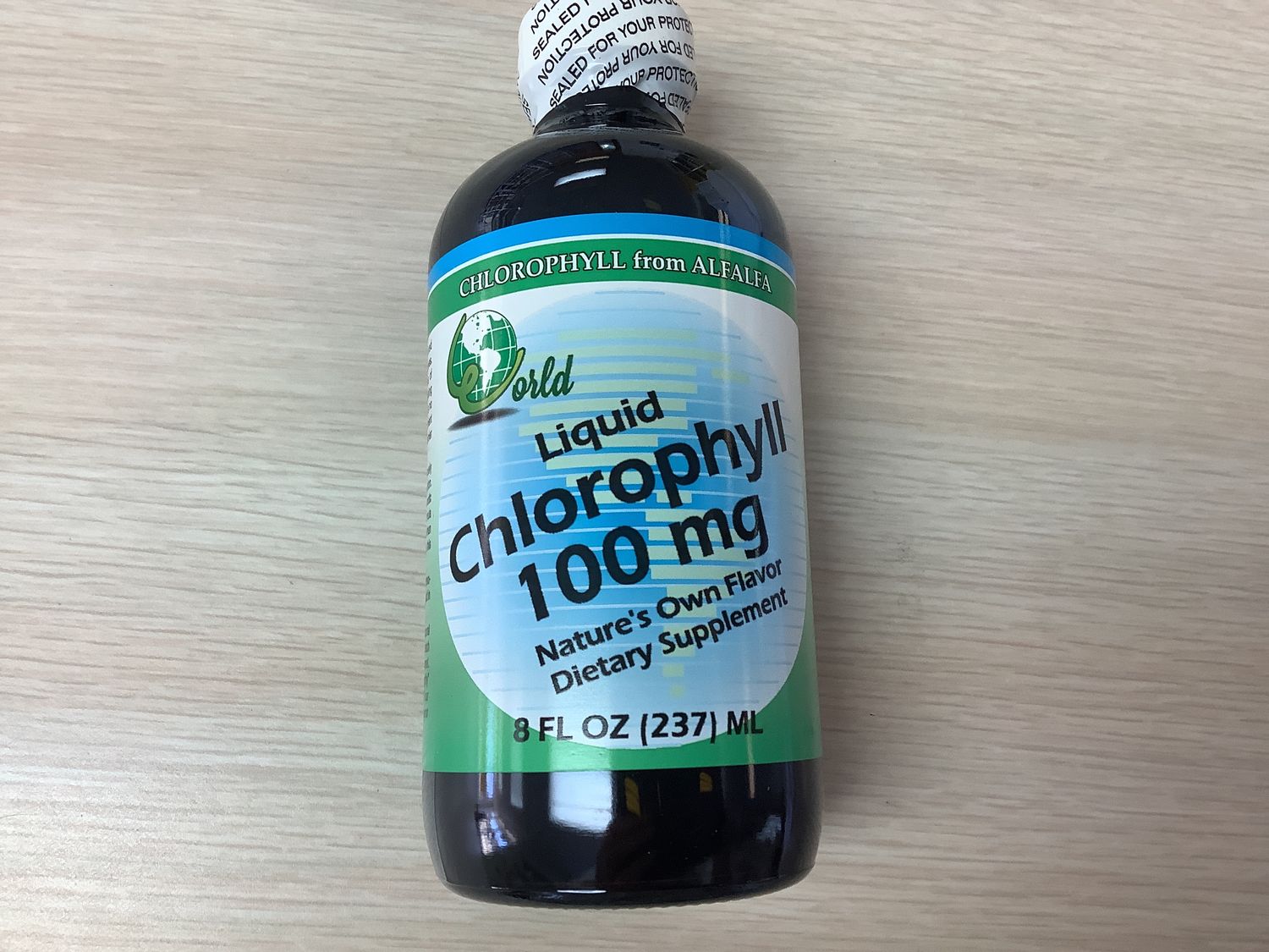 WORLD ORGANICS Chlorophyll 100mg Liquid 8 ounce