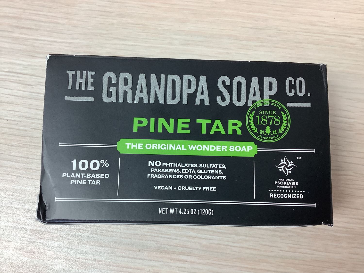 GRANDPAS SOAP BAR PINE TAR 4.25 OZ