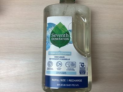 SEVENTH GENERATION Dish Liquid Free &amp; Clear 50 oz
