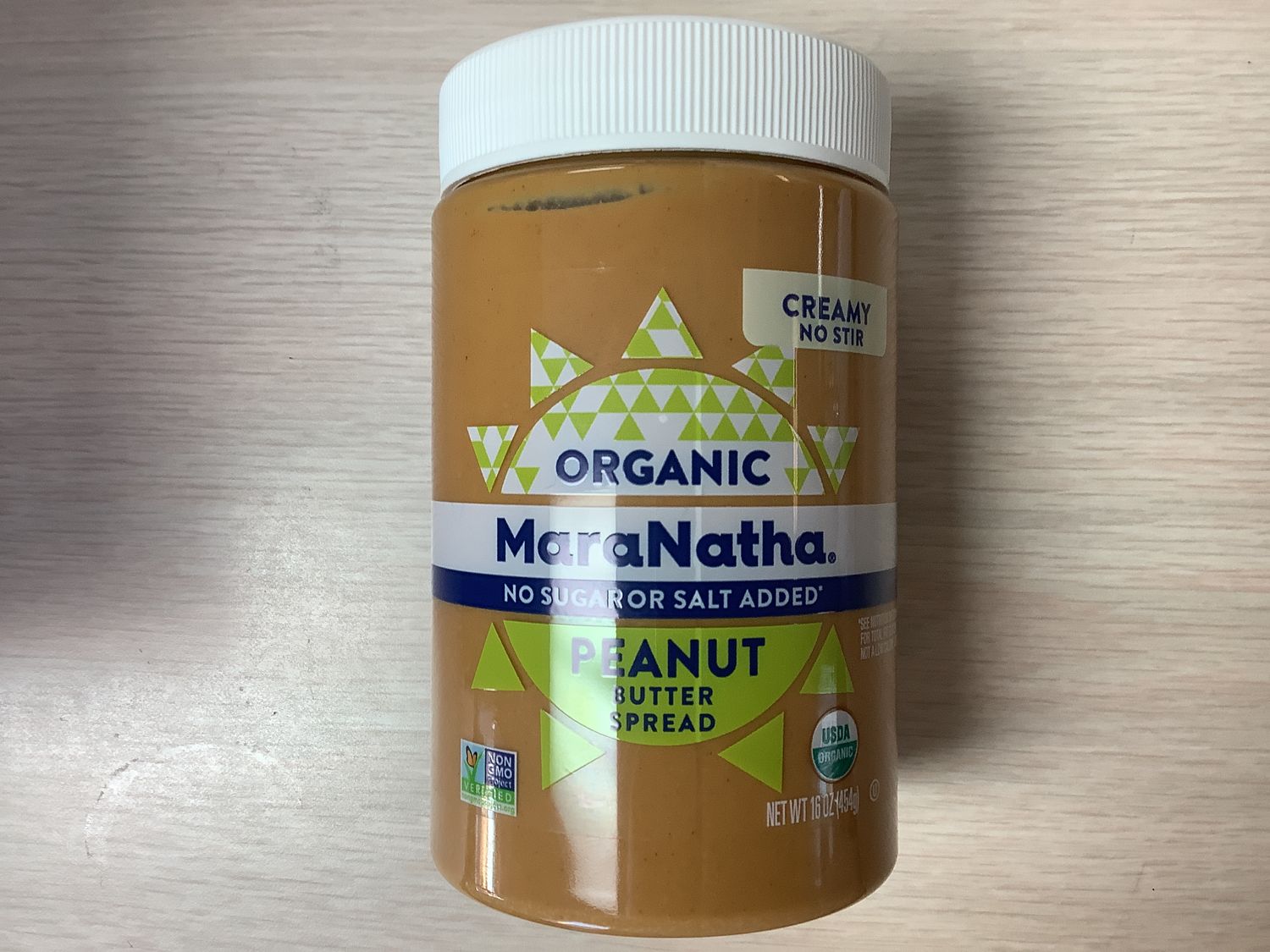 MARANATHA PEANUT BUTTER CREAMY NO SALT ORGANIC 16 OZ