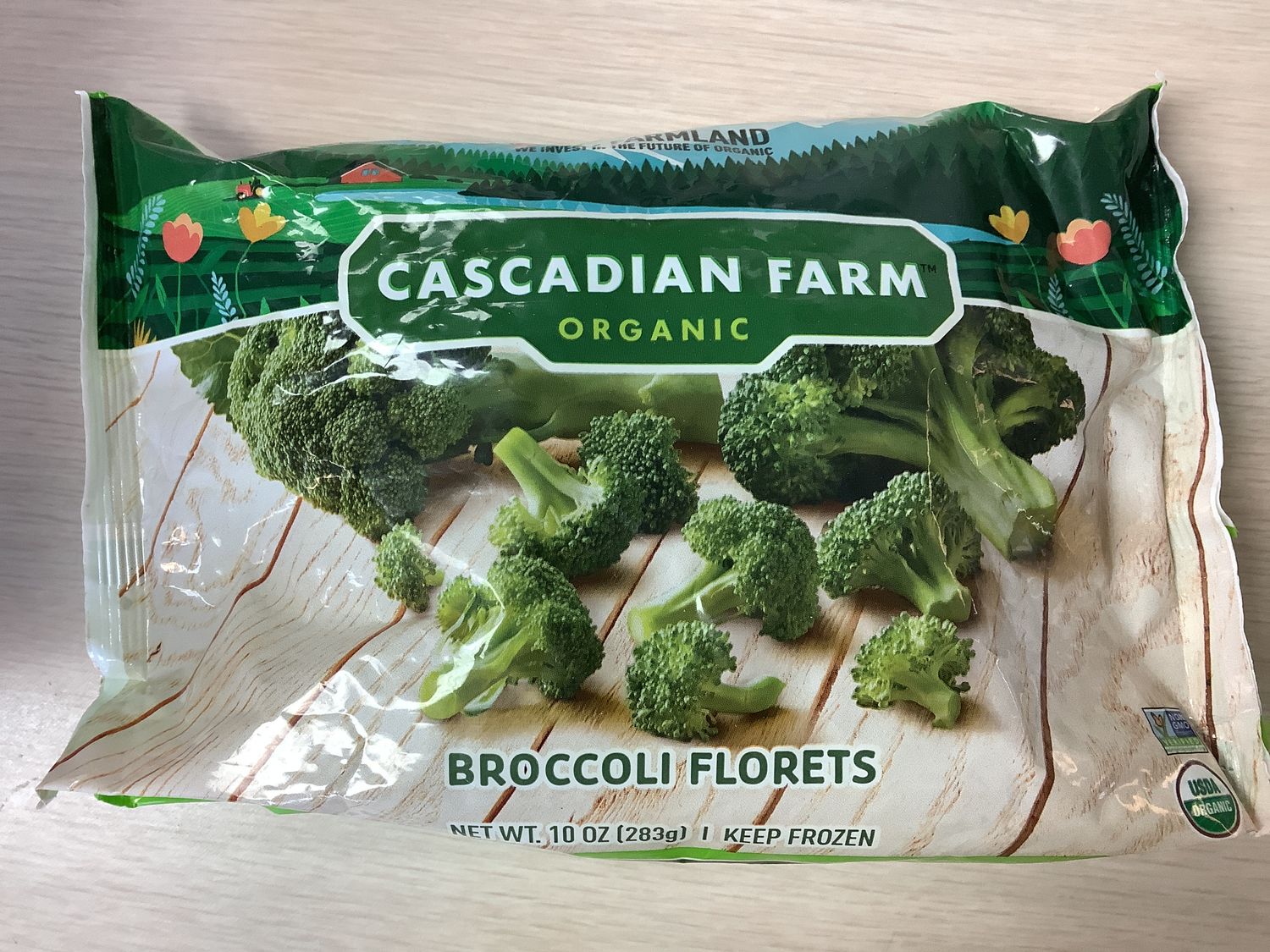 CASCADIAN FARM ORGANIC FROZEN VEG BROCCOLI FLORET 10 OZ