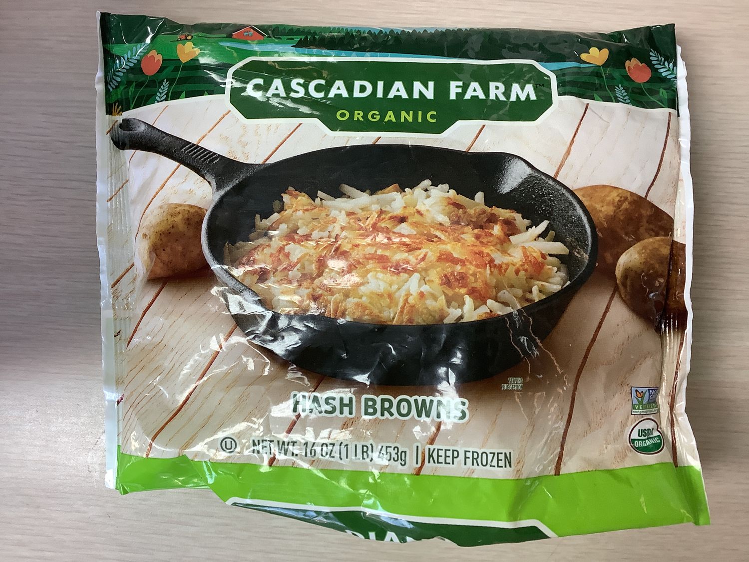 CASCADIAN FARM ORGANIC FROZEN POTATO HASHBROWN 16 OZ