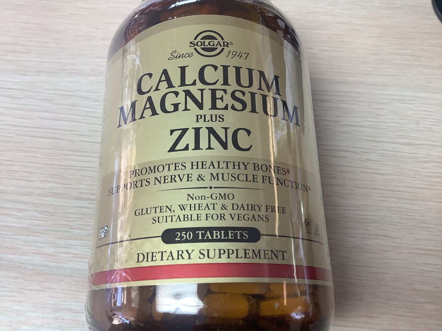 SOLGAR Calcium Magnesium Plus Zinc Tablets  250